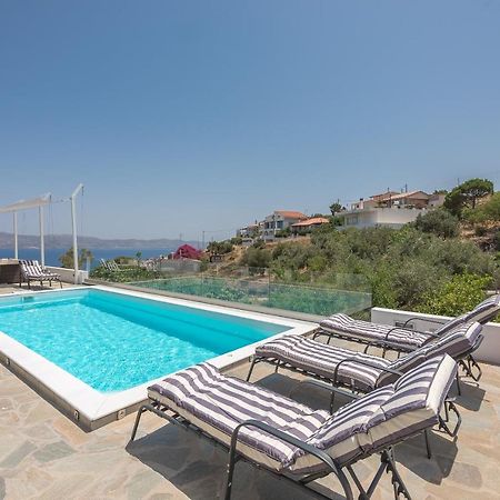 Villa Luna Private Heated Hydro Pool Bbq Beach 4Min Agia Marina Mikrolimanou Kültér fotó