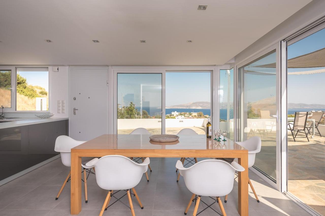 Villa Luna Private Heated Hydro Pool Bbq Beach 4Min Agia Marina Mikrolimanou Kültér fotó
