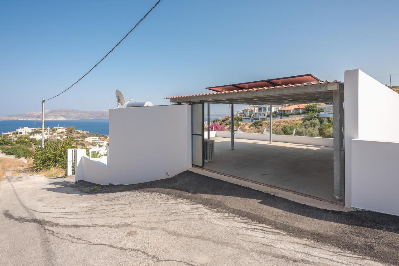 Villa Luna Private Heated Hydro Pool Bbq Beach 4Min Agia Marina Mikrolimanou Kültér fotó